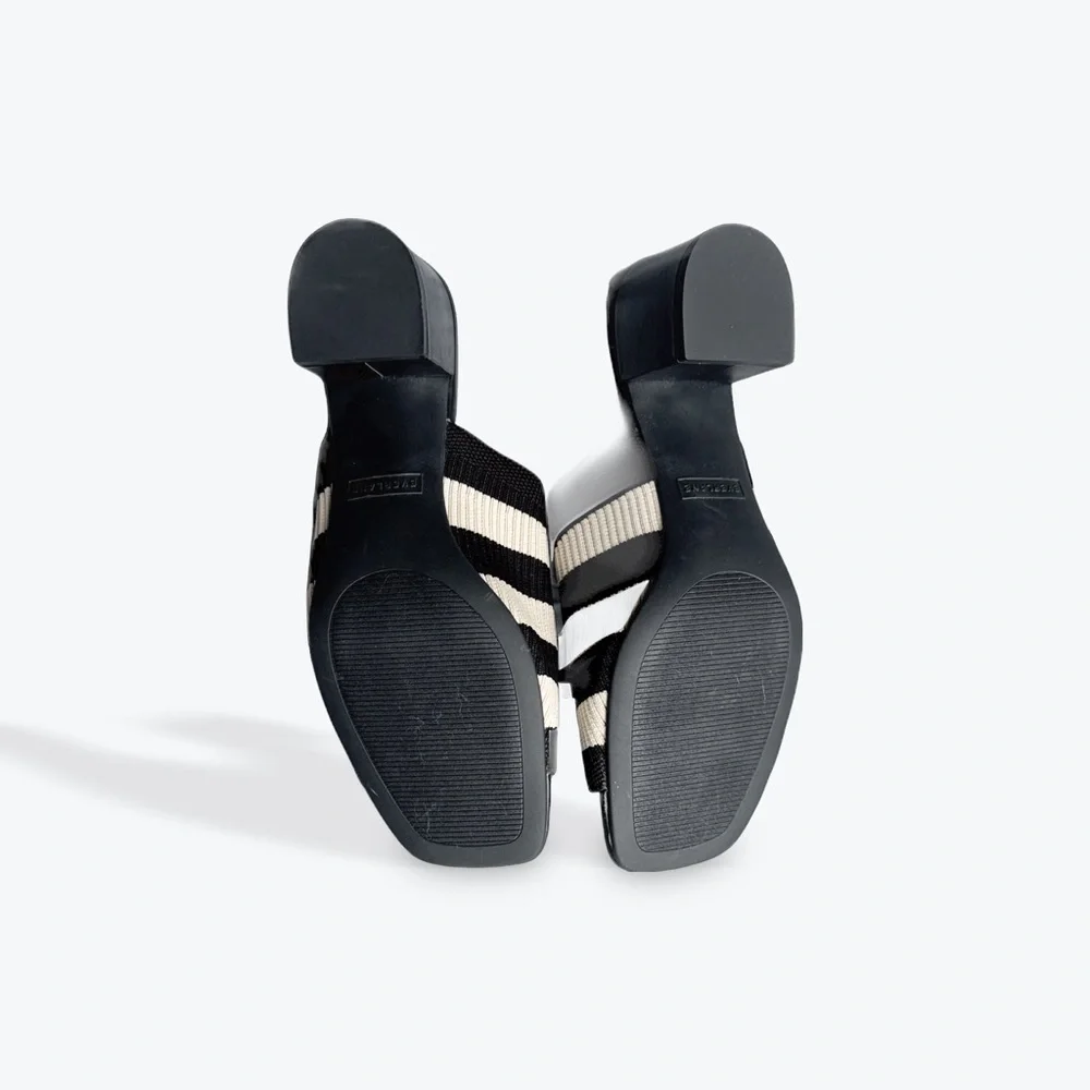 Everlane Black and White Mules Sleek and Versatile - Picture 2 of 3